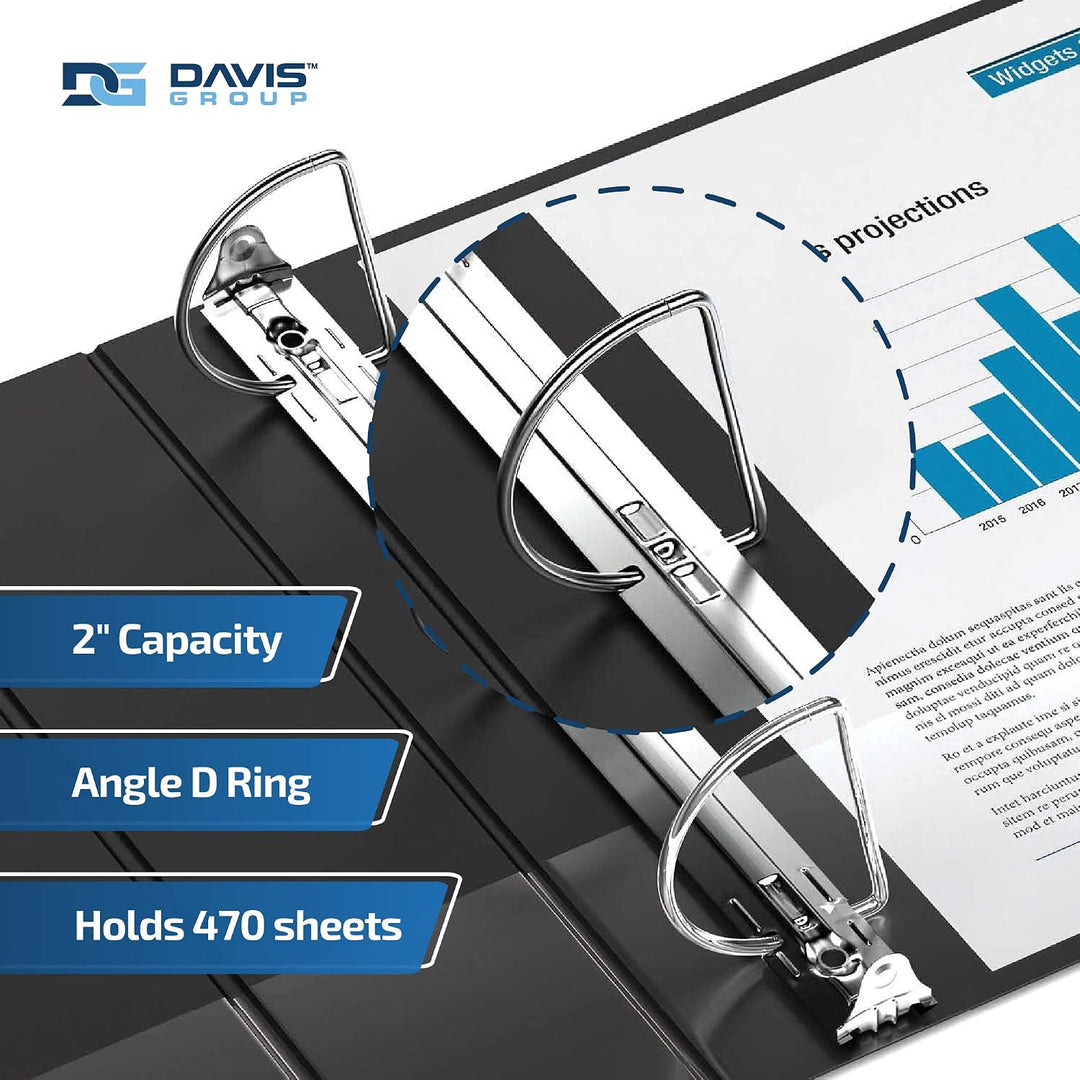 2" Premium Clear Overlay Angle-D Binders