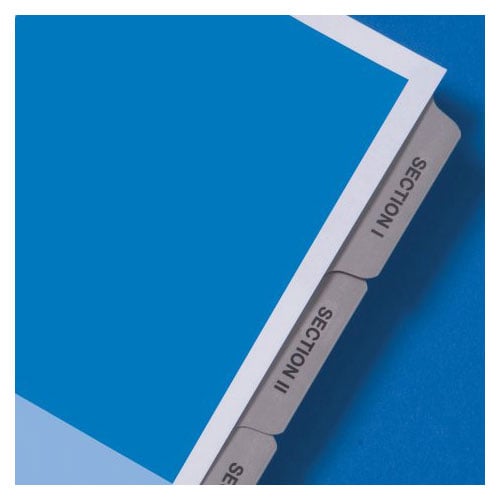 GBC Preprinted Fifth Cut Index Tabs Section I thru V - 8210706