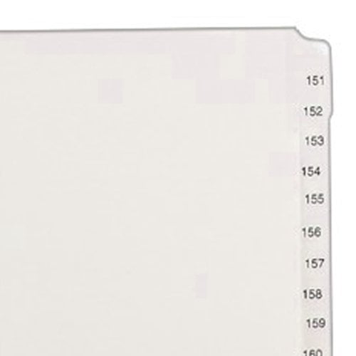 Avery 151-175 Legal 11" x 8.5" Allstate Style Collated Dividers - 82189 - Clearance Sale