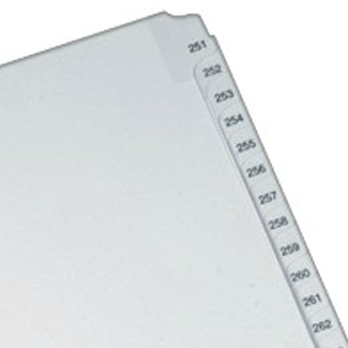 Avery 251-275 Legal 11" x 8.5" Allstate Style Collated Dividers - 82193 - Clearance Sale