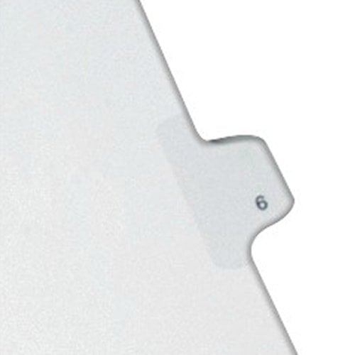 Avery 6 Individual Number Legal Index Dividers 25pk - 82204 - Clearance Sale