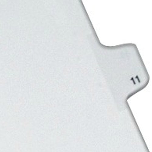Avery 11 Individual Number Legal Index Allstate Style Dividers 25pk - 82209 - Clearance Sale