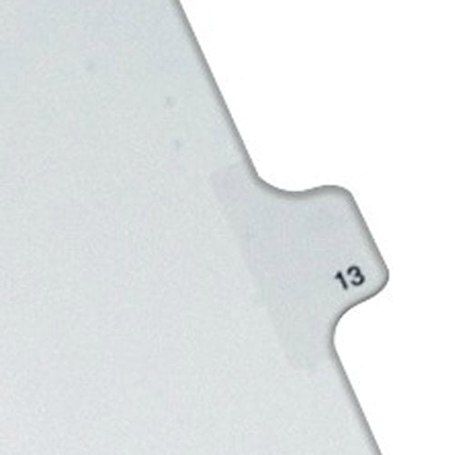 Avery 13 Individual Number Legal Index Allstate Style Dividers 25pk - 82211 - Clearance Sale