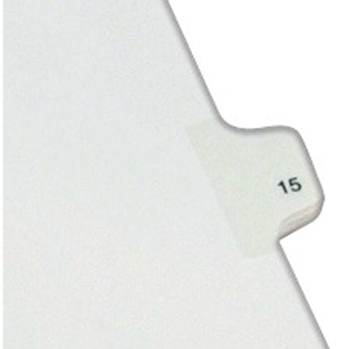 Avery 15 Individual Number Legal Index Allstate Style Dividers 25pk - 82213 - Clearance Sale