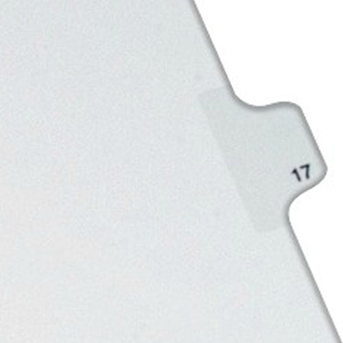 Avery 17 Individual Number Legal Index Allstate Style Dividers 25pk - 82215 - Clearance Sale