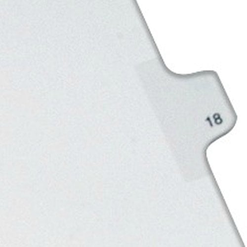 Avery 18 Individual Number Legal Index Allstate Style Dividers 25pk - 82216 - Clearance Sale