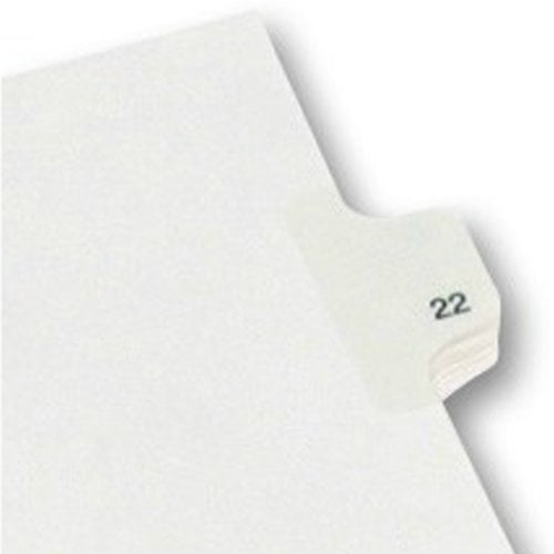 Avery 22 Individual Number Legal Index Allstate Style Dividers 25pk - 82220 - Clearance Sale
