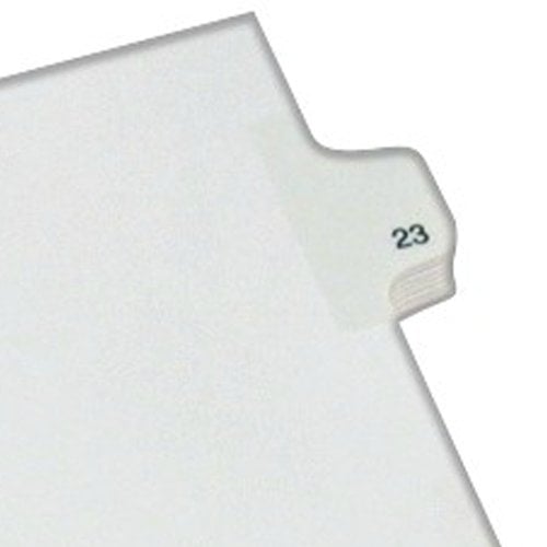 Avery 23 Individual Number Legal Index Allstate Style Dividers 25pk - 82221 - Clearance Sale