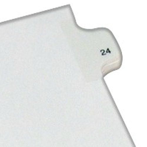 Avery 24 Individual Number Legal Index Allstate Style Dividers 25pk - 82222 - Clearance Sale