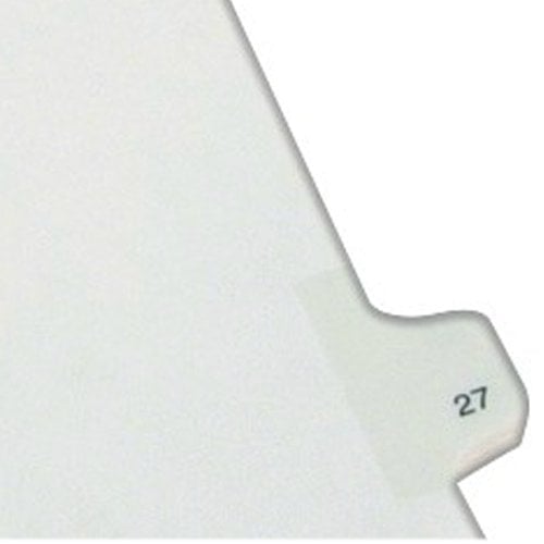 Avery 27 Individual Number Legal Index Allstate Style Dividers 25pk - 82225 - Clearance Sale