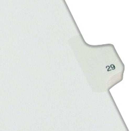 Avery 29 Individual Number Legal Index Allstate Style Dividers 25pk - 82227 - Clearance Sale