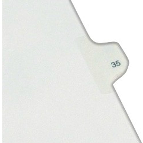 Avery 35 Individual Number Legal Index Allstate Style Dividers 25pk - 82233 - Clearance Sale