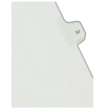 Avery 37 Individual Number Legal Index Allstate Style Dividers 25pk - 82235 - Clearance Sale