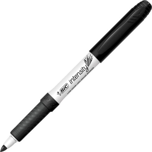 BIC Intensity Dry-erase Black Markers (Fine Point) - 175/Carton (GDE175BK)