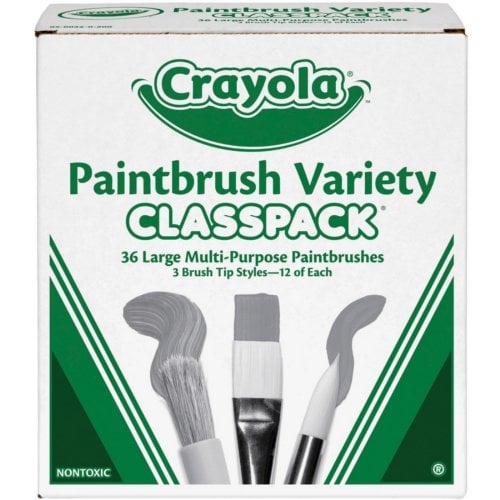 Crayola Paintbrush Variety Classpack - 36/Box