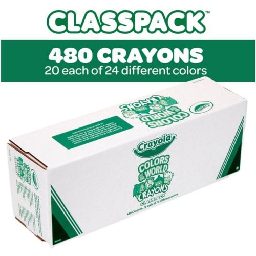 Crayola Color of the World Crayons - 480/Pack