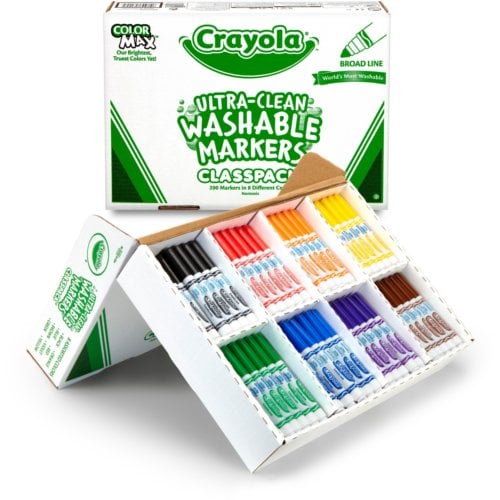 Crayola Broadline Classpack Markers - 200/Box