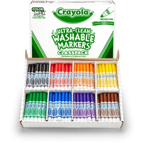 Crayola Broadline Classpack Markers - 200/Box