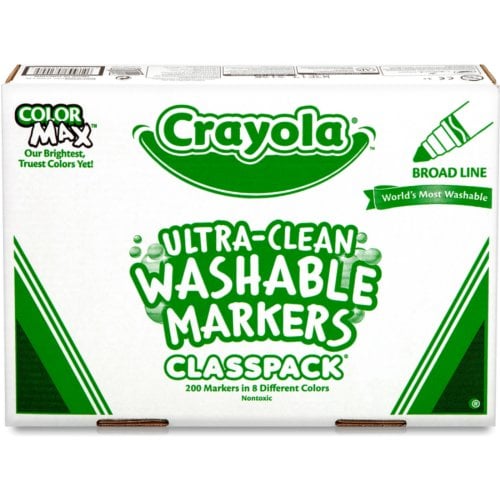 Crayola Broadline Classpack Markers - 200/Box