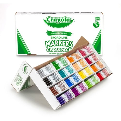 Crayola Broadline Classpack Markers - 256/Box