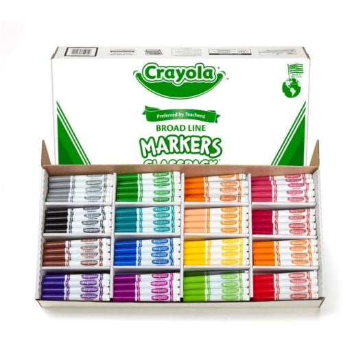 Crayola Broadline Classpack Markers - 256/Box