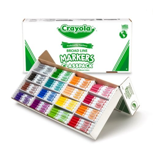 Crayola Broadline Classpack Markers - 256/Box