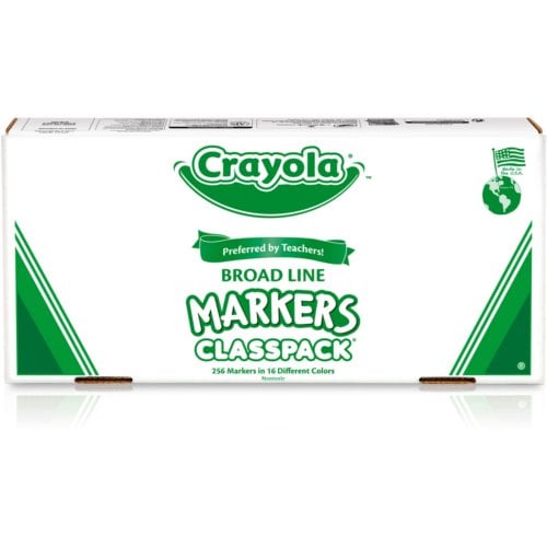 Crayola Broadline Classpack Markers - 256/Box