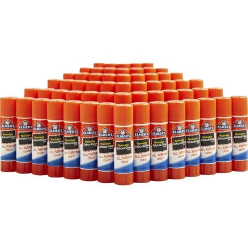 Elmer's Washable All-Purpose .24oz Clear School Glue Sticks (E501) - 60/Box