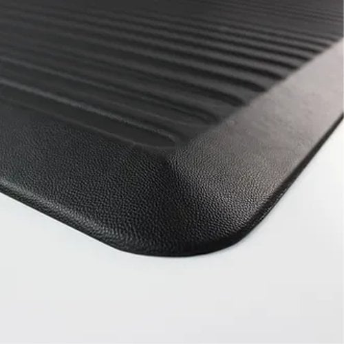Floortex 23" x 67" AFS-TEX® 6000X Black Extra Long Active Anti-Fatigue Mat