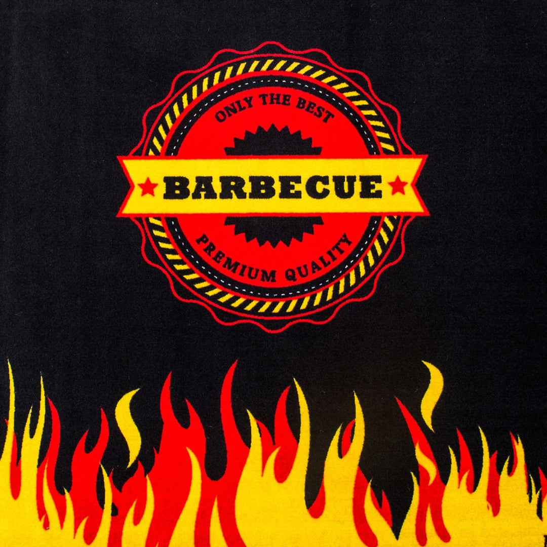 Floortex Doortex® 39" x 60" Flame Design Fire Retardant BBQ Mat