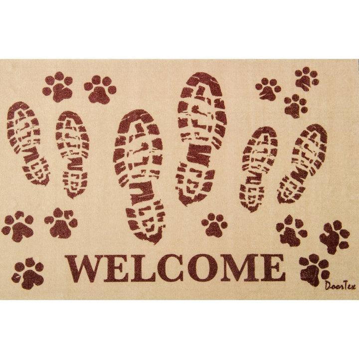 Floortex Doortex® 24" x 39" Welcome Boots Design Door Mat