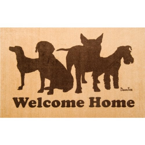 Floortex Doortex® 24" x 39" Welcome Dog Design Door Mat