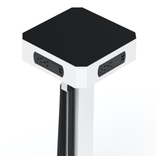 Luxor LuxPower Mobile AC and USB Charging Tower (Up to 16 Devices) - LUXPWR-WH