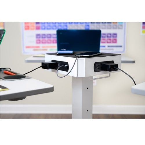 Luxor LuxPower Mobile AC and USB Charging Tower (Up to 16 Devices) - LUXPWR-WH