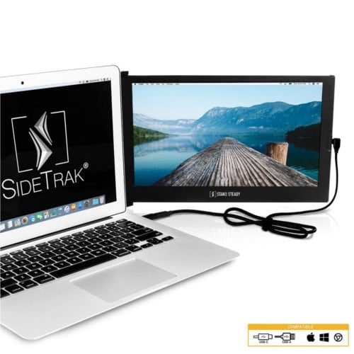 Luxor SideTrak® Slide HD 12.5" Attachable Portable Monitor - ST12BL