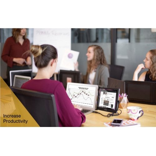 Luxor SideTrak® Slide HD 12.5" Attachable Portable Monitor - ST12BL