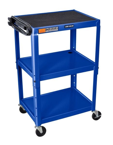 Luxor Adjustable-Height Steel Utility Carts
