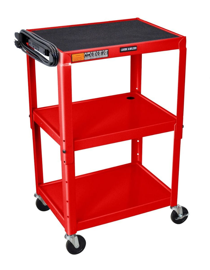 Luxor Adjustable-Height Steel Utility Carts