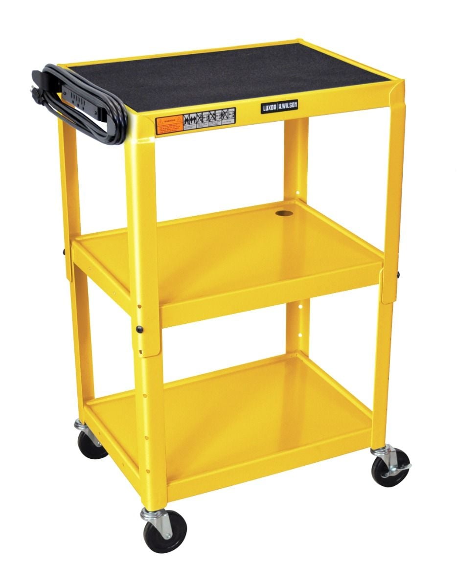 Luxor Adjustable-Height Steel Utility Carts