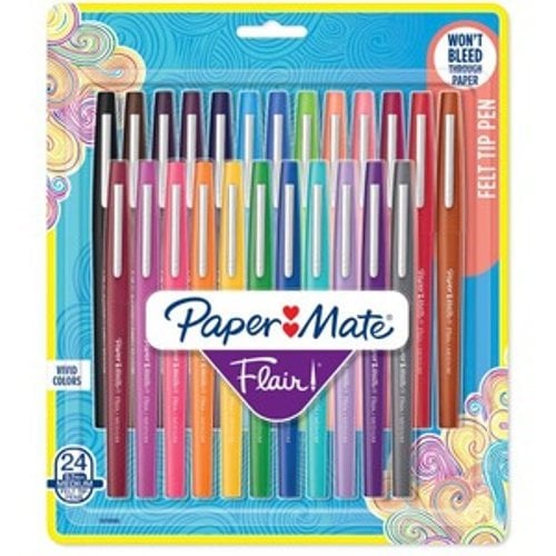 Paper Mate 0.7 mm Flair Porous Medium Point Pen - 24pk