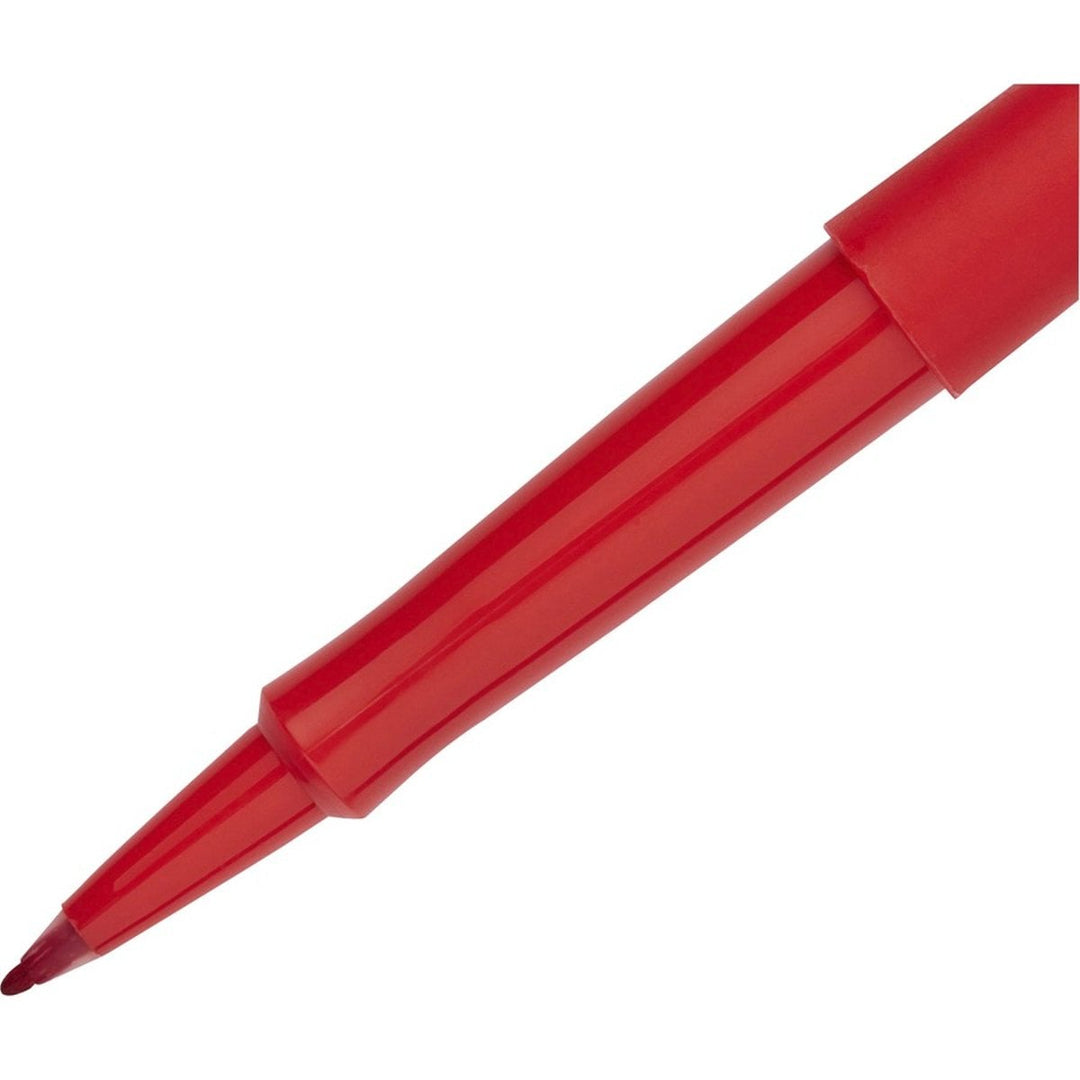 Paper Mate Flair Point Guard Felt Tip Marker Pens (Red Ink) - 12/PK