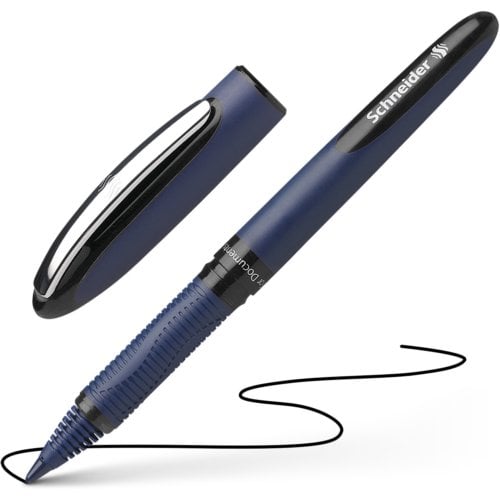 Schneider One Business Black .6mm Rollerball Pen - 10pk