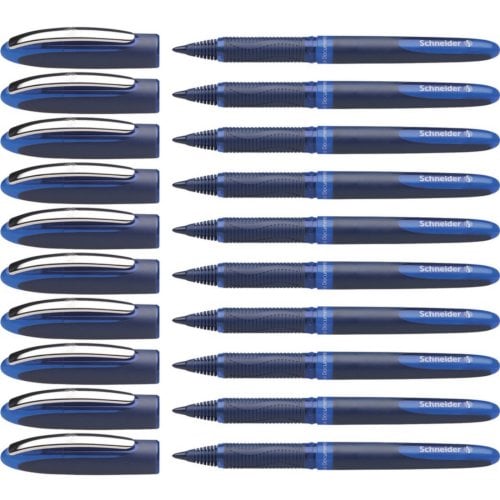Schneider One Business Blue .6mm Rollerball Pen - 10pk