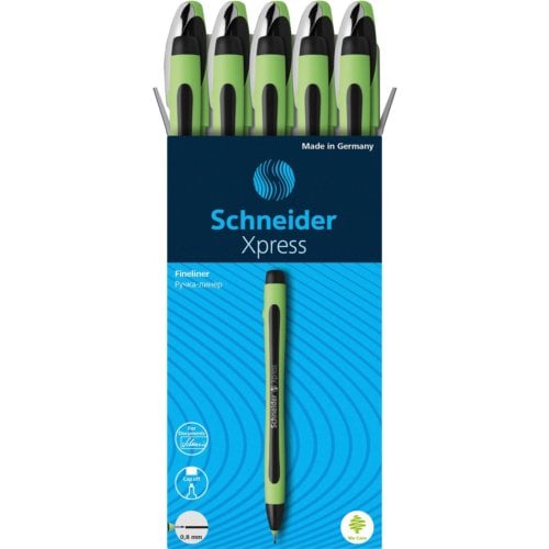 Schneider Xpress Black .8mm Fineliner Pen - 10pk