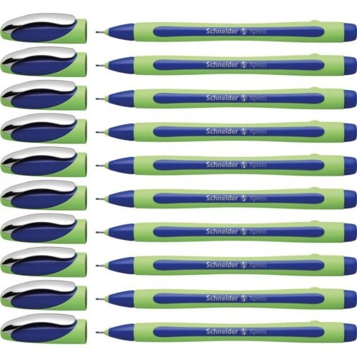 Schneider Xpress Blue .8mm Fineliner Pen - 10pk