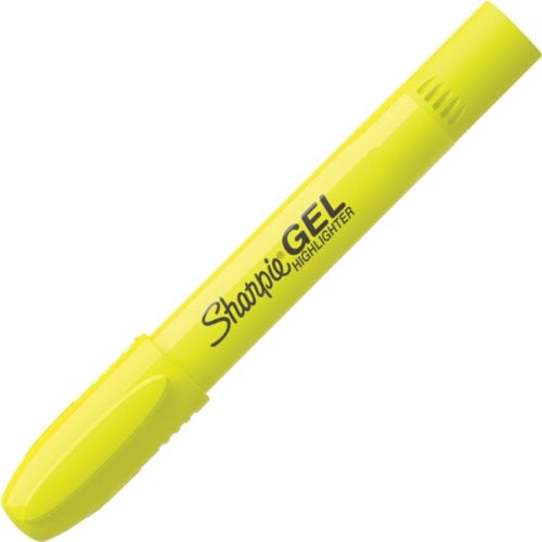 Sharpie Gel Highlighters (Fluorescent Yellow, Retractable) - 12/Pack (1780478)