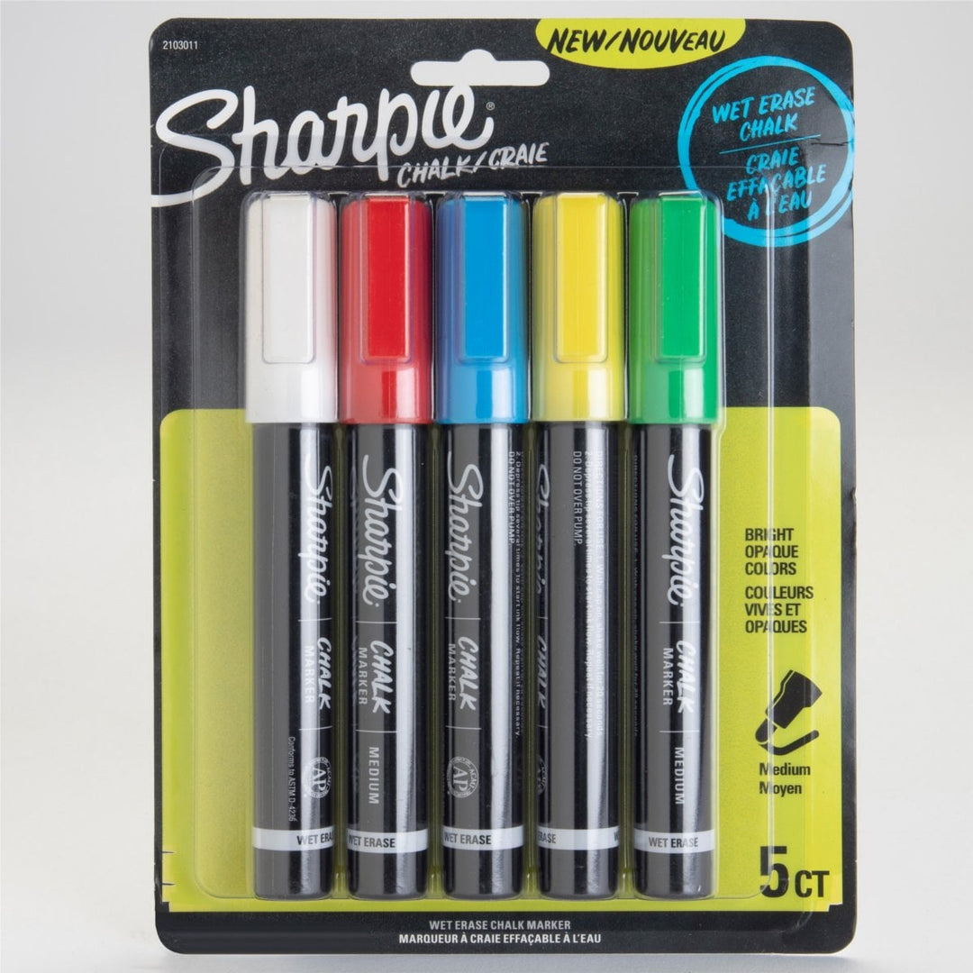 Sharpie Wet Erase Chalk Markers - 5/PK