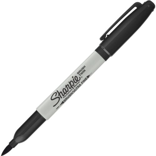 Sharpie Brush Twin Tip Permanent Markers - 12pk