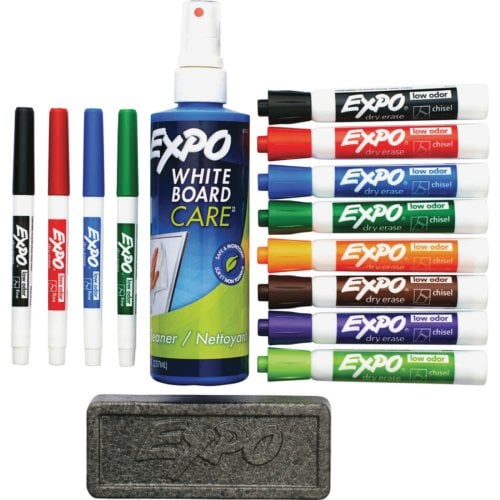Expo Low-Odor Dry-erase Marker Kit (15-Piece Set) - 80054