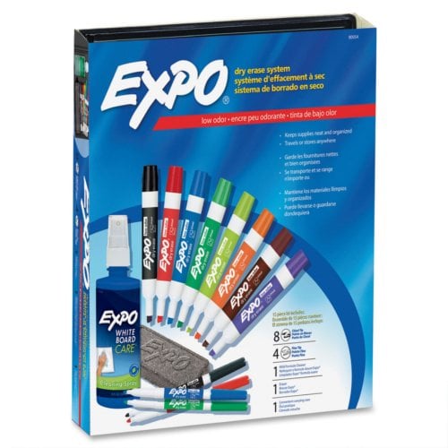 Expo Low-Odor Dry-erase Marker Kit (15-Piece Set) - 80054